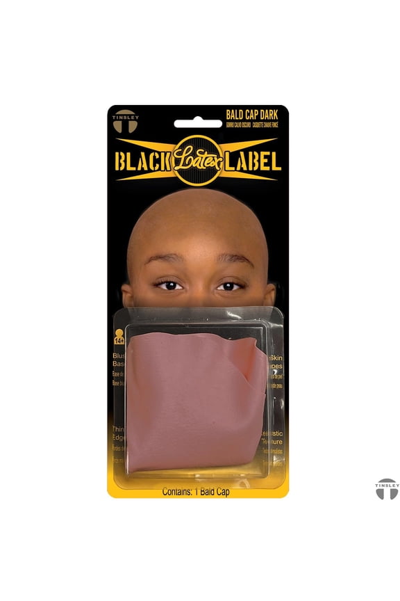 Dark Brown Bald Cap  Black Label Latex