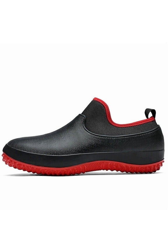 Mens Womens Non-slip Chef Shoes Slip on Work Boots Oilproof Kitchen Safety Shoes