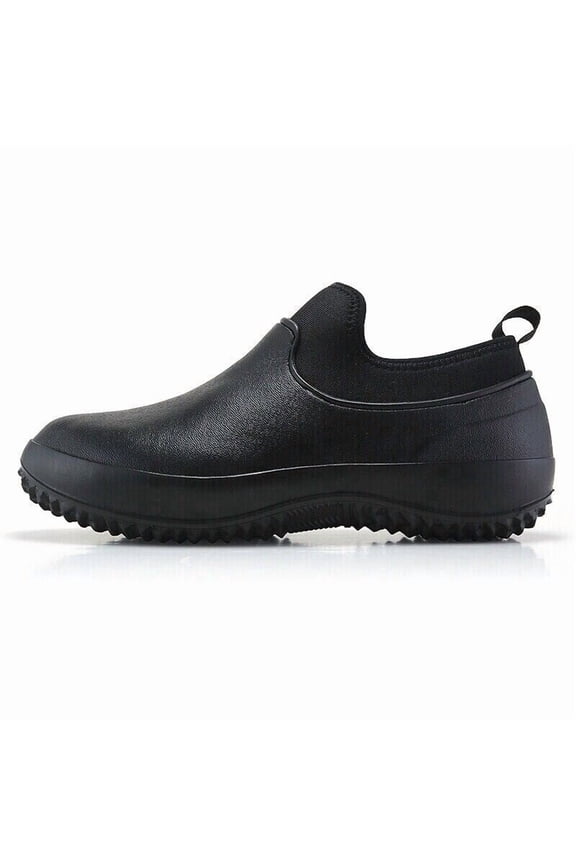 Mens Womens Non-slip Chef Shoes Slip on Work Boots Oilproof Kitchen Safety Shoes