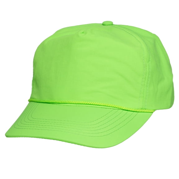 Mens Womens Nylon Golf Cap Lightweight Rope Hat Adjustable Unisex, Green