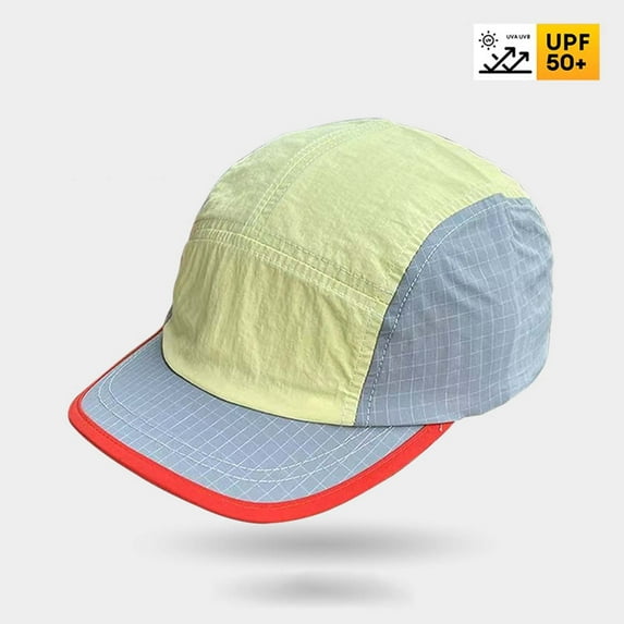 Mens Womens Quick-Drying Baseball Cap Sun Protection Snapback Hats Unisex Couples Casual Color Block Breathable Athletic Workout Hat