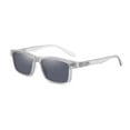 thumbnail image 1 of Mens Womens Rectangle Gray Clear Reading Glasses Polarized Magnetic Clip-on Sunglasses TR90 Readers +1.00, 1 of 5