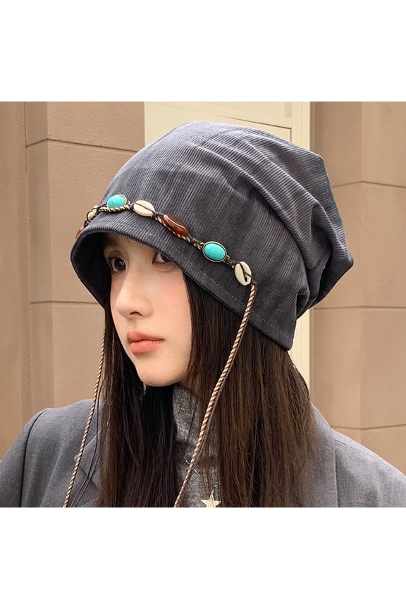 Mens Womens Slouchy Beanie Cotton - Hipster Beanie Boho Hat Lightweight Knit Hat Womens Baggy Slouch