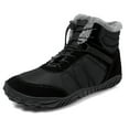 thumbnail image 1 of Mens Womens Snow Boots Winter Barefoot Shoes Warm Fur Lined Short Ankle Booties Outdoor Anti-Slip Wide Toe Box Walking Winter Shoes, 1 of 11