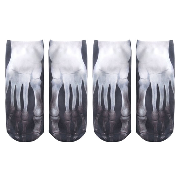 Mens Womens Socks 2 Pairs 3D Manicure Print Funny Socks Pilates Socks Compression Socks Men