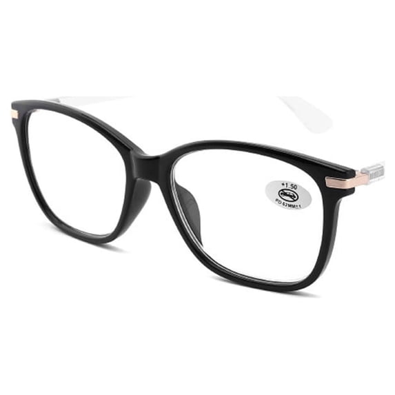Mens Womens Square Oversized Reading Glasses Blue Light Blocking Readers