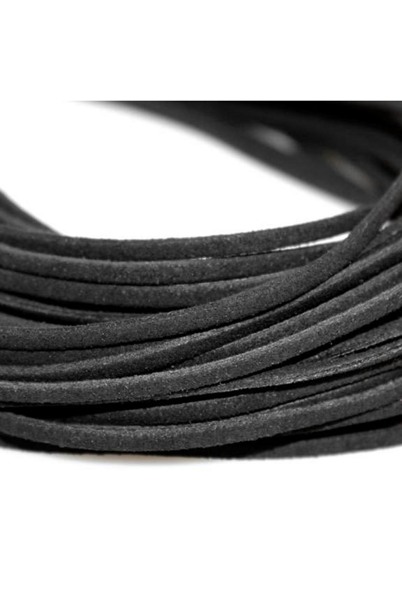 Mens Womens Suede Faux Leather String Necklace Cords Gifts Black/Coffee H4B6