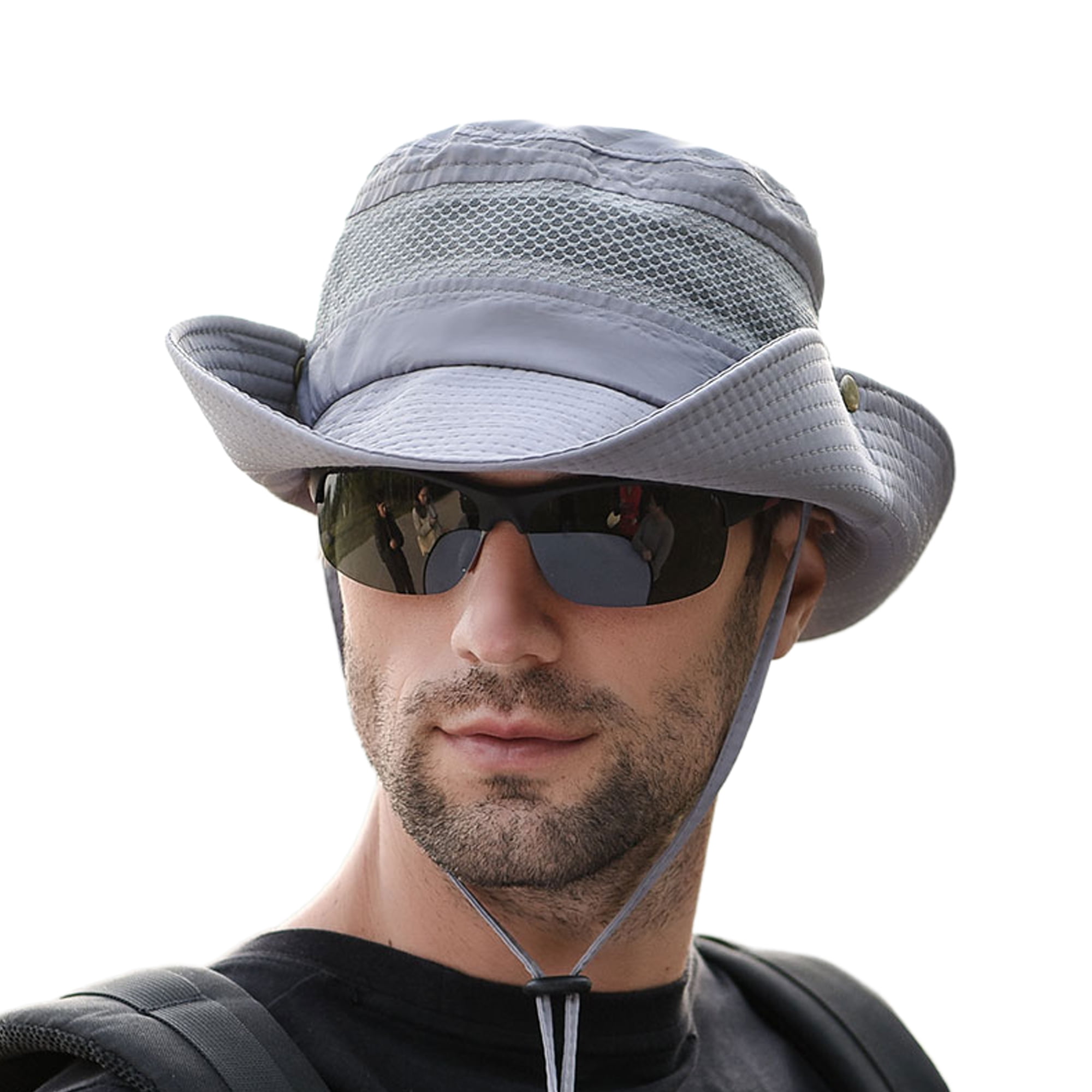 Sun Hat UPF50+ Bucket Hat Hiking Hat Wide Brim Outdoor Portable Sun UV  Protection Sunscreen Breathable Fishing Hat khaki Dark Gray Navy Blue for  Camping / Hiking Hunting Fishing 2024 - $22.99