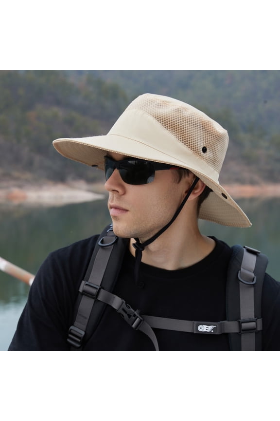 Mens And Womens Sunscreen Fisherman Hat Outdoor Mountaineering Fishing Sunshade Hat Breathable Sun Hat Headband Ladies Bucket Hat Banana Hat Men Black Men's Cap Hat Ladies Winter Floppy Hat Black