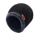 thumbnail image 1 of Mens Womens Winter Beanie Hat Scarf Set Warm Knit Hat Thick Fleece Lia3d8, 1 of 1