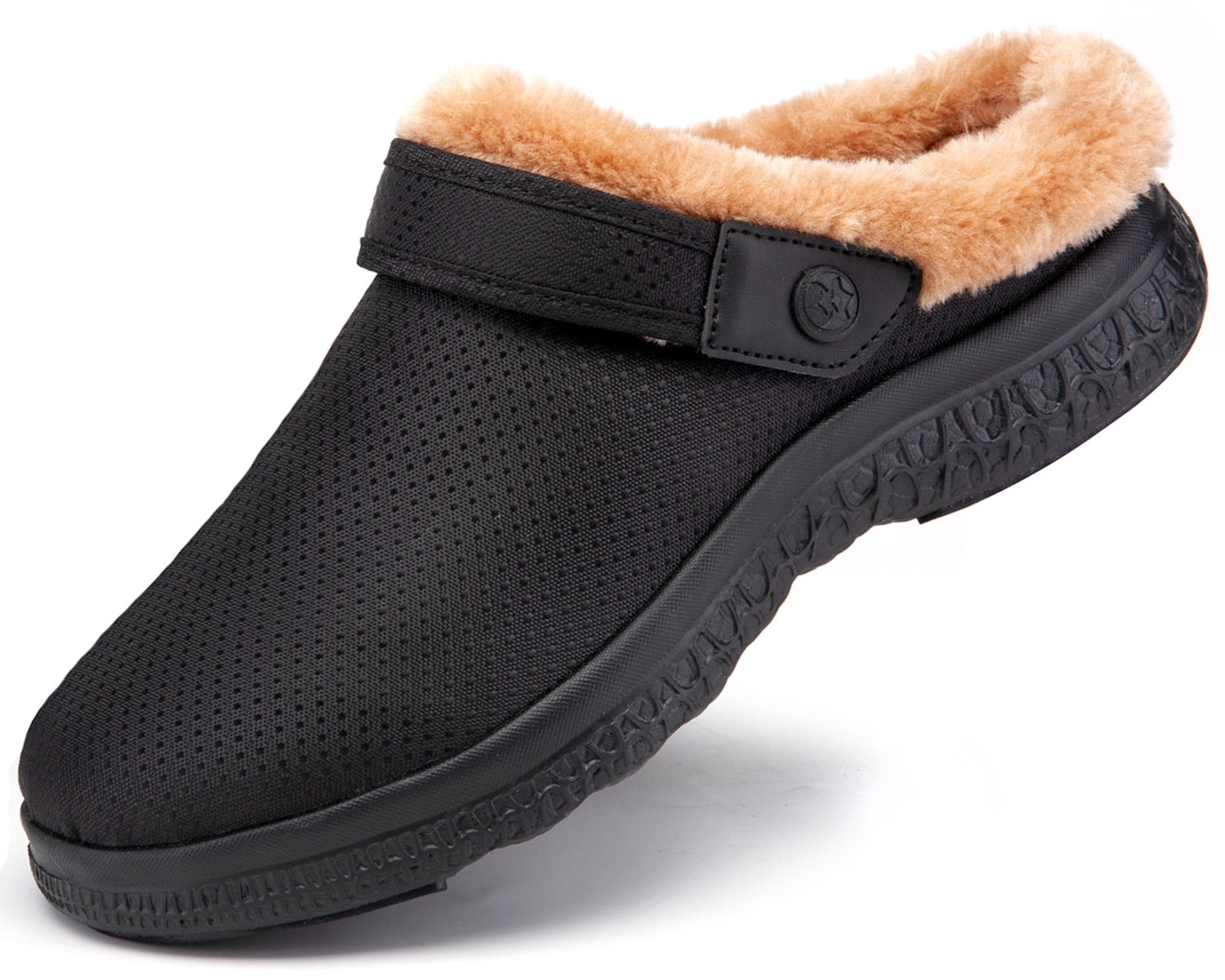 Mens Womens Winter House Slippers Arch Support Lined Clogs Warm Soft