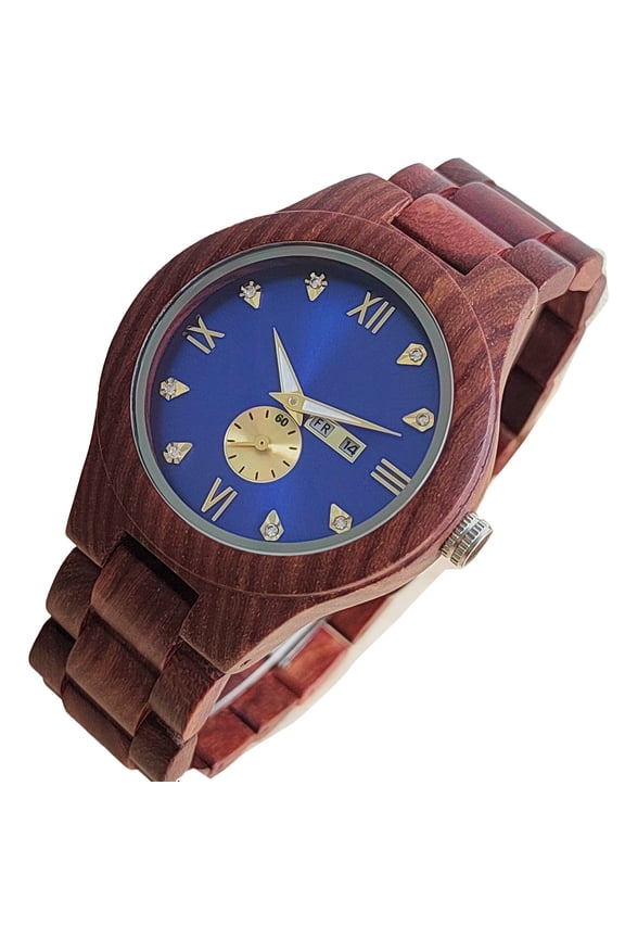 Mens Wood Watch - High-Precision Movement, Stylish Quartz Wrist Watch with Accurate Timekeeping, Exquisite Wood Construction - Elegant Timepiece for Men
