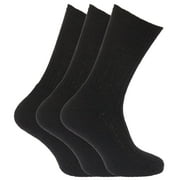 Mens Wool Blend Light Hold Socks (Pack Of 3)