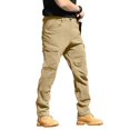 thumbnail image 1 of Mens Work Cargo Pants Waterproof Elastic Waist Cargo Pants Hiking Ripstop Military Hiking Pants with Multi Pockets Quick Dry Apparel,Brown M, 1 of 7