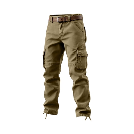 Mens Work Cargo Pants Waterproof Elastic Waist Cargo Pants Ripstop Breathable Military Hiking Pants with Multi Pockets Quick Dry Apparel,Yellow 3XL
