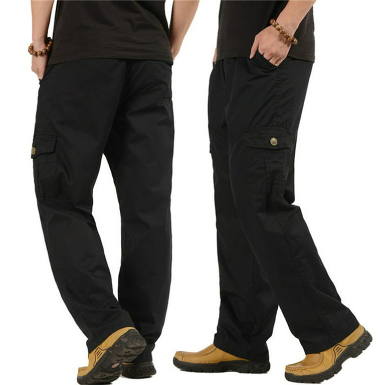 Mens Work Pants Outdoor Hiking Pants Lightweight Cargo Pants Military  Tactical Pants Fishing Travel Safari Pants 