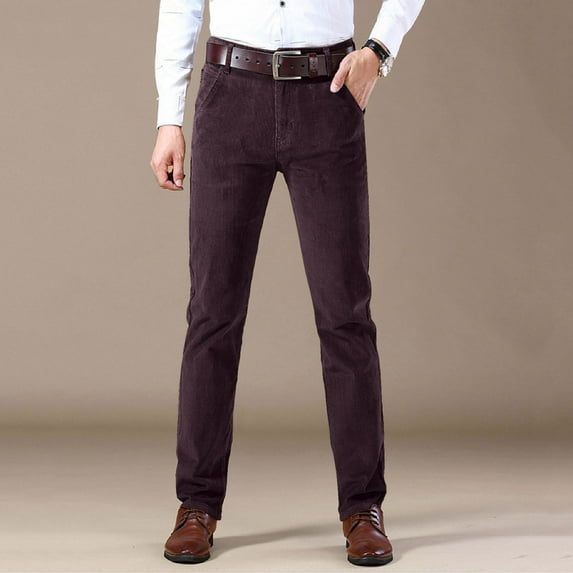 Mens Work Pants Stretch Corduroy Corduroy Regular Casual Straight Leg Pant Pant Activewear