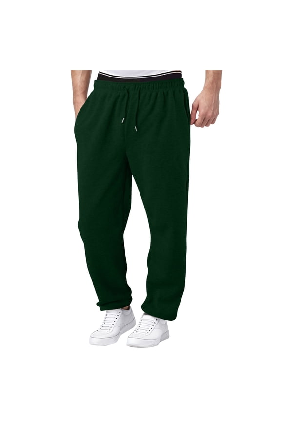 Mens Work Pants Stretch Mens Winter Fleece Sweatpants Open Bottom Warm Sherpa Lined Insulated Thermal Track Pants Athletic Active Joggers