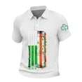 thumbnail image 1 of Mens Work Shirt Saint Patrick'S Day Long Sleeve Classic Fit Green Tnak Top for Men,White,M, 1 of 5