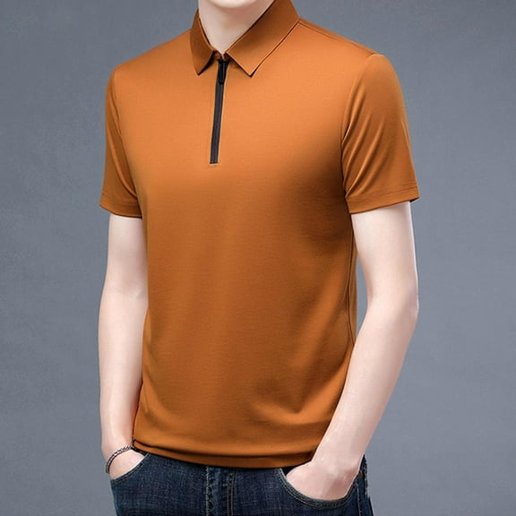Mens Work Shirts, Xunlbb Mens Fashion Casual Solid Pullover Round Neck Buttons Short Shirts