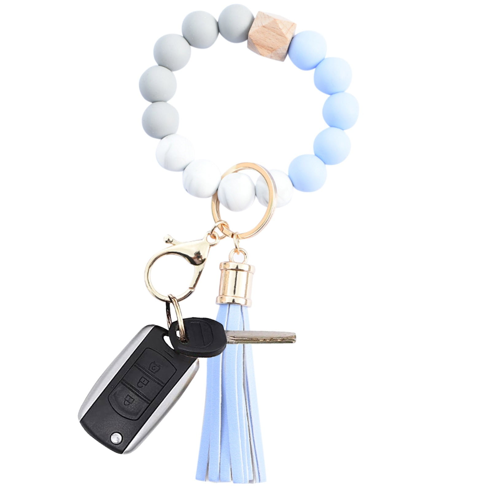 Mens Work Watch Fashion Creative Keychain Bracelet Wristlet Key Ring