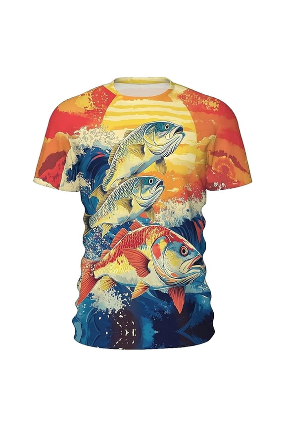 Mens Workout Shirt Patriotic Usa Print Color Blocked Mens Rugby Shirt,Orange,S