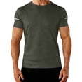 thumbnail image 1 of Mens Workout Shirts Dry Fit Sun Protection Athletic Short Sleeve Shirt UPF 50+ Gym Running Swim Rash Guard Top Mens Running Shirts, 1 of 9