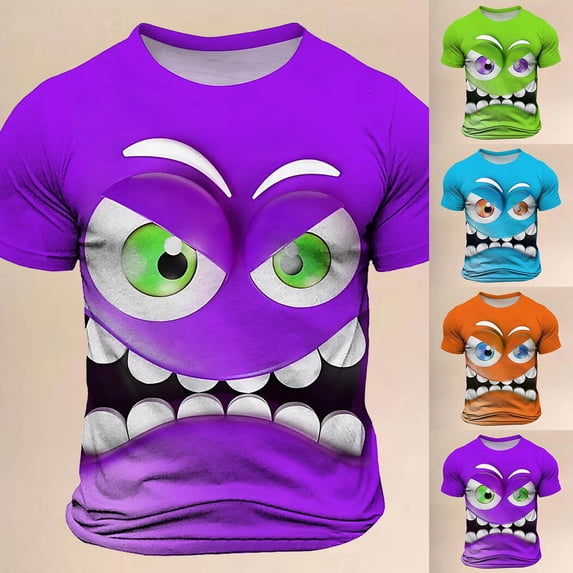 Mens Workout Shirts Loose Fit Quality Loose Fit Crew Neck Streetwear Tee Tops Cool Basic Tees Undershirts for Men