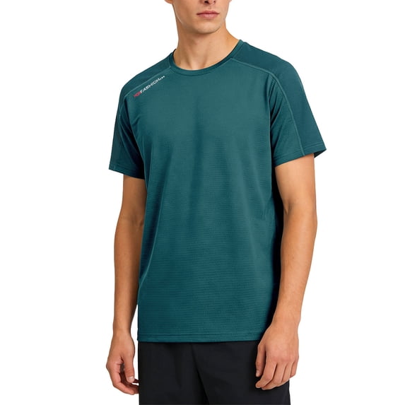 Mens Workout Shirts Plus Size Color Block Crewneck Short Sleeve Tees Quick Dry Running Gym Fitness Athletic T Shirts Size M-8XL