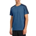 thumbnail image 1 of Mens Workout Shirts Plus Size Color Block Crewneck Short Sleeve Tees Quick Dry Running Gym Fitness Athletic T Shirts Size M-8XL, 1 of 8