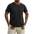 thumbnail image 1 of Mens Workout Shirts Quick Dry Sun Protection Athletic Short Sleeve Shirt UPF 50+ Gym Running Swim Rash Guard Tops, 1 of 8