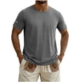 thumbnail image 1 of Mens Workout Shirts Quick Dry Sun Protection Athletic Short Sleeve Shirt UPF 50+ Gym Running Swim Rash Guard Tops, 1 of 8