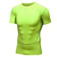 thumbnail image 1 of Mens Workout Shirts Stretch Quick Drying Fitted Short Sleeve Basketball Training Base Sportswear Slim Fit Sweat Absorbent Mens Tshirts, 1 of 9