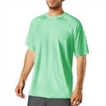 thumbnail image 1 of Mens Workout Shirts Summer Casual Breathable Solid Color Plain Basic Essential Wicking T-Shirts Crew Neck Short Sleeve Sports Active for Gym Running, 1 of 6