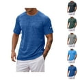 thumbnail image 1 of Mens Workout Shirts Summer Moisture Wicking Quick Drying Lightweight Breathable Tshirt Athletic Running Shirts for Men, 1 of 5