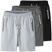 UNBRANDED Mens Workout Shorts - Workout Black Quick Dry Basketball Shorts Gym Shorts Quick Dry Activewear Men's Athletic Shorts with Pockets Mens Gym Shorts with Pockets