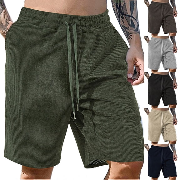 Mens Workout Shorts Men's Hiking Cargo Shorts Outdoor Casual Work Hiking Shorts Quick Dry Loose-Fit Athletic Shorts Outdoor Hiking Shorts with Pockets