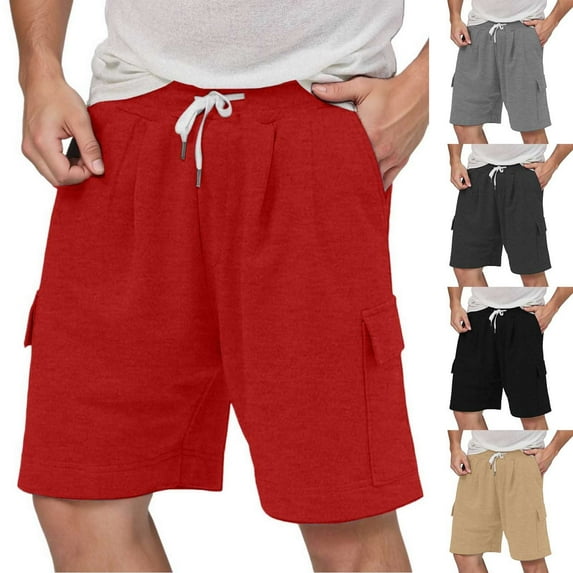 Mens Workout Shorts Men's Workout Gym Shorts Athletic Shorts Summer Beach Shorts Gym Shorts Quick Dry Loose-Fit Athletic Shorts for Running Casual Activewear