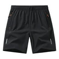thumbnail image 1 of BLCHUNen Mens Workout Shorts Quick Drying Stretch Drawstring Lightweight Summer Beach Shorts with Zipper Pockets, 1 of 8