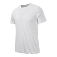thumbnail image 1 of Mens Workout T-Shirts Big & Tall M-5X Plus Size Crewneck Short Sleeve Pullover Tees Tops Casual Solid Basic Comfort Athletic T Shirts Clearance, 1 of 6