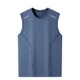 thumbnail image 1 of Mens Workout Tank Tops Big and Tall M-5X Plus Size Crewneck Sleeveless T Shirts Casual Solid Comfort Basic Pullover Athletic Undershirts, 1 of 5