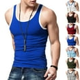 thumbnail image 1 of Mens Workout Tank Tops Casual Athletic Quick Dry Muscle Tops Sports Sleeveless Tee Shirts Summer Undershirt Vest Grey XL, 1 of 8