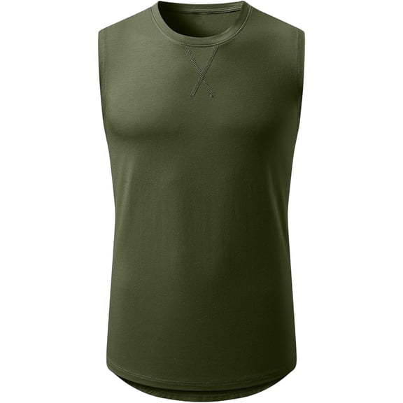 Mens Workout Tank Tops Guys Sleeveless Gym Muscle Shirts Summer Running Bodybuilding T Shirts Running Tops Loose Fit