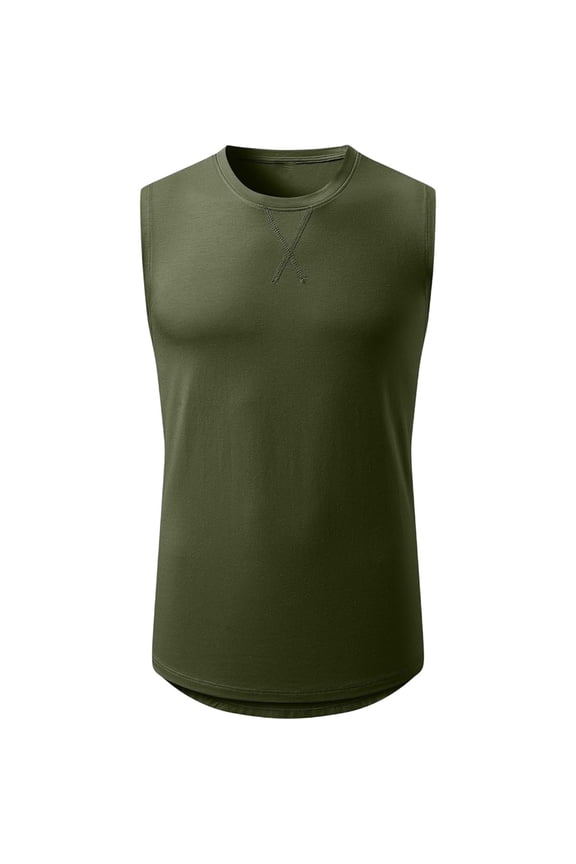 Mens Workout Tank Tops Guys Sleeveless Gym Muscle Shirts Summer Running Bodybuilding T Shirts Running Tops Loose Fit