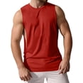 thumbnail image 1 of Mens Workout Tank Tops Lightweight Sleeveless Cut Off Shirts Muscle Gym Shirts Summer Quick Drying Tshirts Wine, Size XXL, 1 of 8