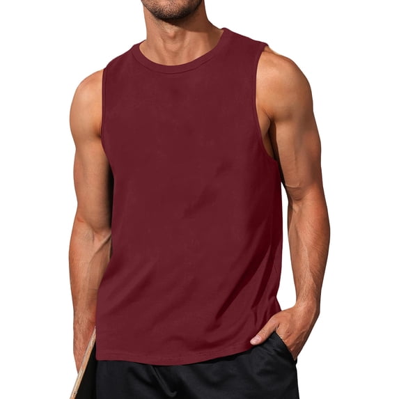 Mens Workout Tank Tops Sleeveless Muscle Cut Off Shirt Athletic Gym T Shirts, S