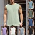 thumbnail image 1 of Mens Workout Tank Tops Summer Ice Silk Mesh Breathable Sleeveless Tee Shirts Sports Muscle Undershirt Gym Tops Purple XXL, 1 of 5