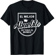 Mens World Best Grandpa in Spanish El Mejor Abuelito T-Shirt