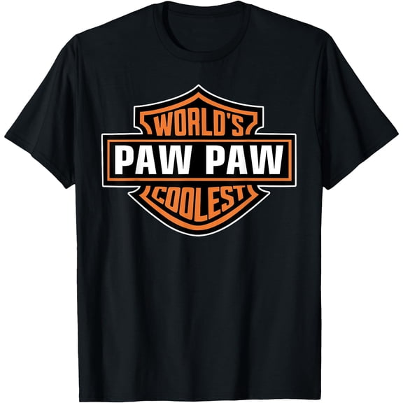 Mens World's Coolest PAW PAW Best Dad In The World Father's Day T-Shirt