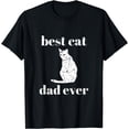 thumbnail image 1 of Mens Worlds Best Cat Dad Ever Cat Father Gifts Proud Furrent T-Shirt, 1 of 4
